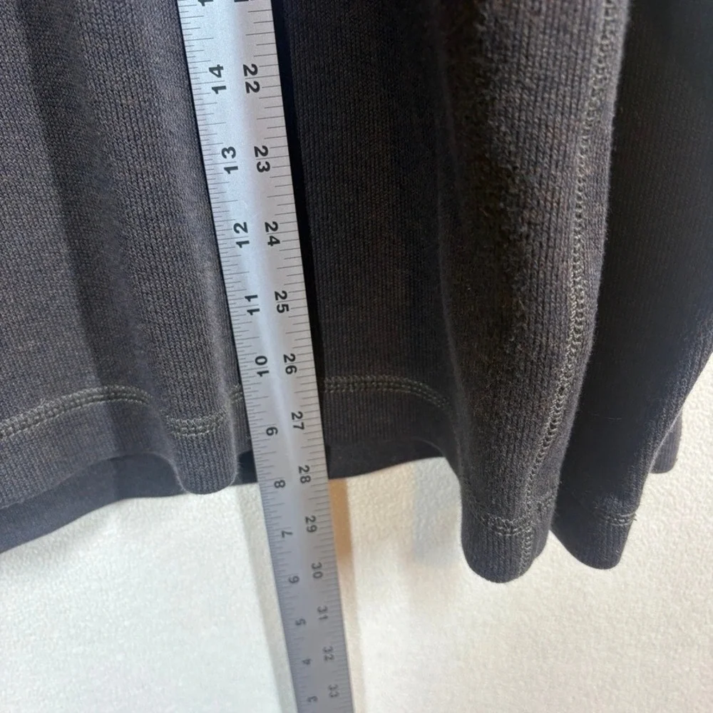 Vtg Banana Republic Mens 1/4‎ Zip Pullover Sweater Large Brown Preppy Academia